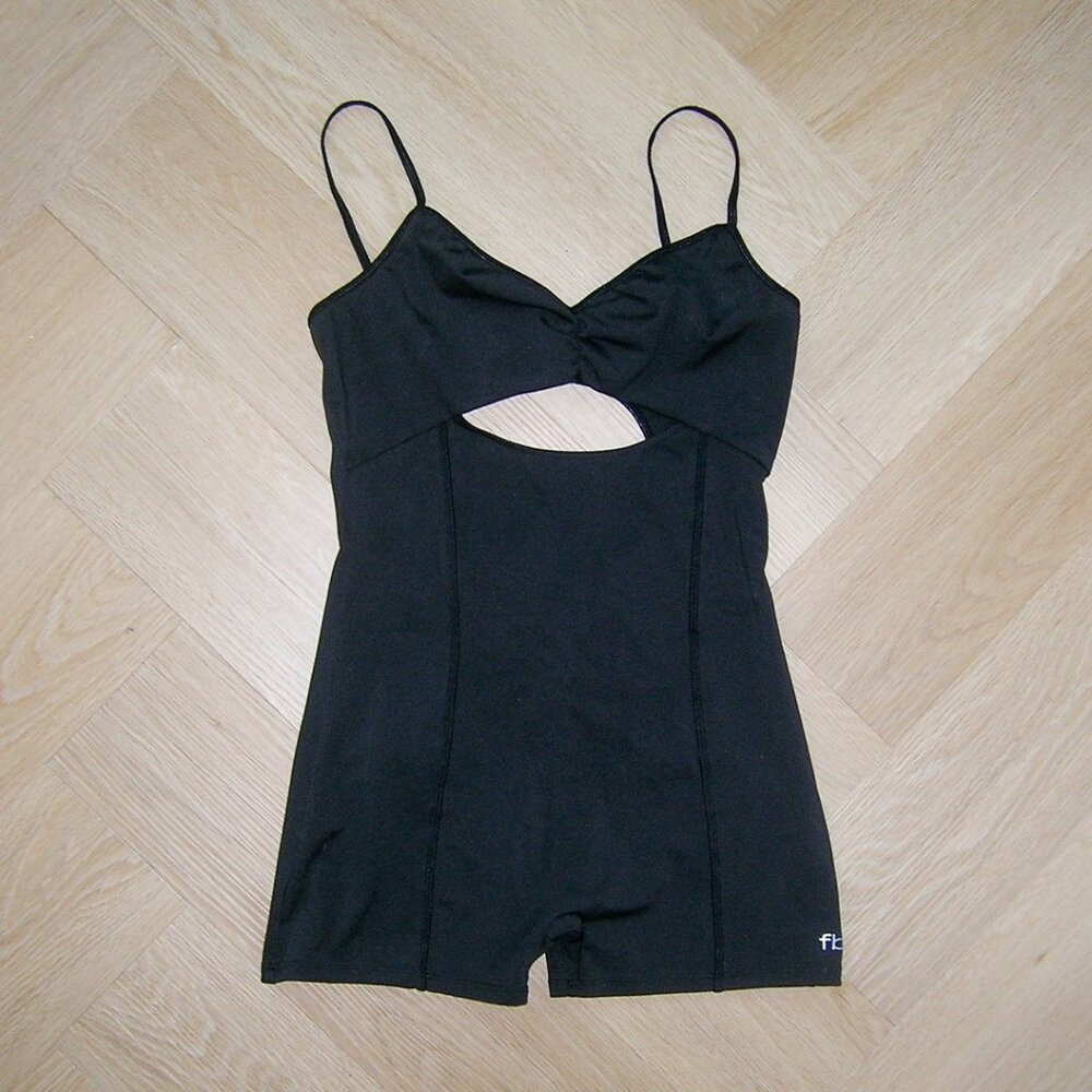 Frankie's Bikinis Clara Cutout Bodysuit (Black)